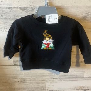 Baby Holiday Gnome with Heart Sweatshirt Size 3-6 Months NEW